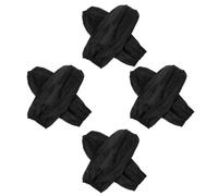 Operitacx 4 Paires Manchons de Protection en PVC Noir, Imperméables et | Surface Lisse Facile à Nettoyer, Maintien Élastique Sûr, pour Vaisselle et Assemblage, Usage Professionnel