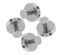 Operitacx 4 Pièces Crochets Ventouse Inox Crochet Mural sans Perçage pour Cuisine Salle de Bain et Entrée Porte-manteaux Polyvalent et Support Décoratif pour Fenêtre et Porte Verre Gain de