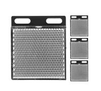 Operitacx 4 Pièces Réflecteur de Capteur Photoélectrique Rectangulaire, Panneau Miroir Rétroréfléchissant Universel pour Barrière Infrarouge, Portail Automatique et Compteur, Compatible E3JK-R4M1