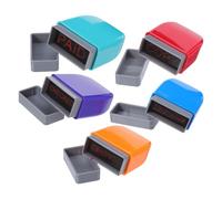 Operitacx 5 Pièces Ensemble de Tampons Auto-encreurs pour Bureau en Plastique, Fonction Auto-encrage pour Gestion Simplifiée des Documents, pour Usage Professionnel Quotidien