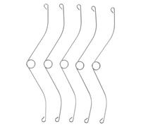 Operitacx 5 Pièces Kit de Ressorts en Acier Argenté pour Ventilateur D'extraction de Salle de Bain, Accessoire Ventilateur pour Maintenance Rapide et Performance Améliorée les Toilettes