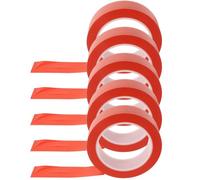 Operitacx 5 Rouleaux Ruban Adhésif Rouge PVC 3, Résistant | Bande Adhésive Multi-usage, Découpe Facile, Protection de Surface, Usage Atelier et Chantier, Rouleau Unique