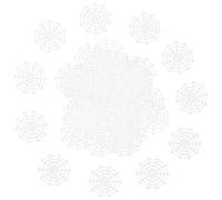 Operitacx 50 Pièces Mini Toile D’araignée en Plastique PE Blanche