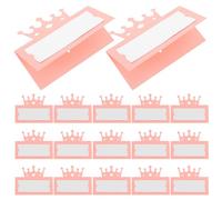 Operitacx 50 Pièces Papier Cartes de Table Couronne Rose, Marque-place | Cartes Vierges à Personnaliser, Design Tente, Usage Célébrations et Tables Réservées, Lot Élégant