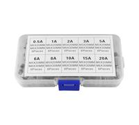 Operitacx 60 Pièces Fusible en Verre 0, 5 A à 20 A, Lot Assorti pour