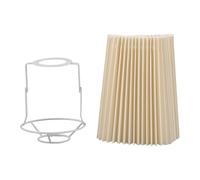 Operitacx Abat-jour Parapluie Rotatif Tissu Plissé pour Lampe de Table et Lampadaire Moderne Abat-jour Décoratif pour Salon et Chambre Remplacement et Textile Éclairage Doux