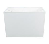 Operitacx Abat-jour Rectangulaire Compatible Polyvalent en Lin Blanc Tissu Décoratif Facile à Nettoyer pour Lampe de Table pour Salon et Hôtel