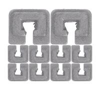 Operitacx Accessoires de tondeuse à gazon œillet de tête de coupe 10pcs en alliage aluminium, sortie de corde carrée, pour usage lors de l'aménagement paysager