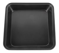 Operitacx Acier au Carbone Plaque de Cuisson Antiadhésive Carrée pour Four | Usage Domestique, Barbecue et Cuisson du Poisson Biscuits, Surface Lisse, Noire, Facile à Nettoyer