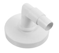 Operitacx Adaptateur coudé pour Plaque d'écumeur, Plaque d'écumoire pour aspirateur de Piscine, Plastique Blanc, Installation Facile, pour Surface d'eau, Divers environnements Aquatiques