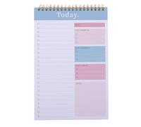 Operitacx Agenda journalier non daté : Carnet à spirale B5 - Planificateur de productivité avec liste de tâches - Bloc-notes de bureau pour objectifs, tâches et notes.