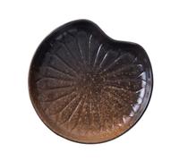Operitacx Assiette à Goûter Résistante Four et Congélateur en Céramique Élégante Motif Feuille de Lotus pour Pizza et Salade Lors de Fêtes D'anniversaire Personnelles