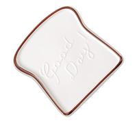 Operitacx Assiette à Toast en Porcelaine Couleur Café, Plate Antiadhésive et Compatible Lave-vaisselle, pour Restaurant et Repas en Couple