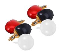 Operitacx Ballons en Aluminium Thème du Sport pour Fête D'anniversaire, Lot de 6 Set de Set, Décorations pour Fête Sportive et Simulation de Tennis de Table en Intérieur
