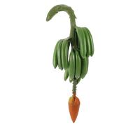 Operitacx Banane Artificielle Réaliste en Plastique Vert, Modèle de Fruit en Grappe Léger et Solide pour Décoration Intérieure et Fêtes Tropicales