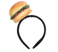 Operitacx Bandeau Hamburger en Éponge Léger Forme Burger Drôle pour Fête Photo et Costume de Noël Performances Scéniques