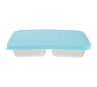 Operitacx Boîte à goûter en acier inoxydable pour enfants - Boîte à bento réutilisable en métal avec couvercle en silicone - à lunch à 2 compartiments pour l'école et les activités de