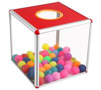 Operitacx Boîte De Loterie Rouge Transparente 30X30X30Cm Urne Électorale Amovible Polyvalente Boîte De Dons Pour Collecte De Fonds Fêtes Et Événements