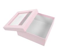 Operitacx Boîte Présent Carrée Couvercle, Design Mode Rose pour Offrir | Matériaux Composites, Coffret Décoratif, Usage Présent, Format Boîte D’emballage, pour Fêtes et Présents