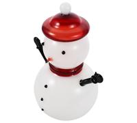 Operitacx Bonbonnière Bonhomme de Neige en Verre Blanc, Décoration de | Rangement Décoratif, Usage la Cuisine et Présents, pour Biscuits et Ustensiles, Style Élégant