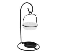 Operitacx Brûleur à Cire Parfumée en Céramique et Fer avec Design Minimaliste Anti-basculement, Diffuseur Multi-Usage Maison et Huiles Essentielles