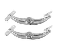 Operitacx Butoir de Porte D'armoire en Fer Nickelé Argenté Limitation D'angle, Charnières Multiprises pour Portes de Meuble et Armoires Cuisine