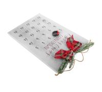Operitacx Calendrier Couronne de Noël en Bois, Compte à Rebours Décoratif | Panneau en Panneau de Densité, Style Rustique, Usage Bureau ou Centre Commercial, Décoration Saisonnière