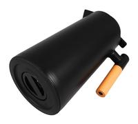 Operitacx Carafe Isotherme avec Poignée 1000ml en Verre et Pp, Noire | Soupes et Boissons Chaudes ou Froides, Couvercle Inclus, Design Minimaliste Élégant, Usage Maison
