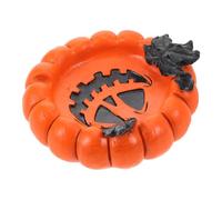 Operitacx Cendrier Vintage en Résine Forme Tête de Citrouille Orange, Décoratif et Résistant, pour Maison ou Café, Facile à Nettoyer Ambiance Festive Halloween