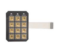 Operitacx Clavier de remplacement pour coffre-fort, panneau de commande de serrure électronique avec matrice à 12 boutons, convient aux boîtes aux lettres, casiers, armoires de rangement et à la