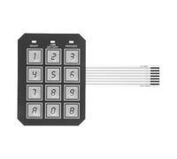Operitacx Clavier de remplacement pour coffre-fort, panneau de commande de serrure électronique avec matrice à 12 boutons, convient aux boîtes aux lettres, casiers, armoires de rangement et à la
