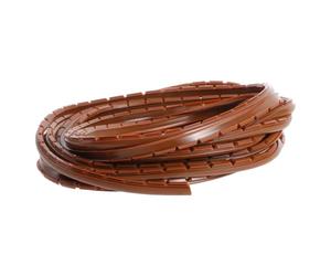 Operitacx Clip de Retenue pour Panneau de Verre D’Armoire, PVC Marron 8 M | Portes D’armoire et Panneaux Vitrés, Finition Discrète, Usage Maison ou Commercial, Pose Facile