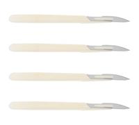 Operitacx Coupe Courbé 4 Pièces en Plastique et Métal pour Découpe Nette, Manipulation Sûre, pour Boulangerie et Hôtels