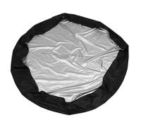 Operitacx Couvercle Gonflable Spa Rond en Tissu Oxford Noir, Couverture Étanche pour Spa Extérieur, Protège Les Feuilles et Résiste la Déformation