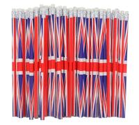 Operitacx Crayons Drapeau 120 Pièces Crayon Britannique Crayons Drapeau Union Jack Drapeaux Internationaux Du Monde Anglais Patriotiques Pneus