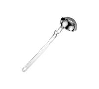Operitacx Cuillère à Filtre en Acier Inoxydable 316l, Passoire à Huile Double Usage, Cuillère Séparatrice de Graisse Manche Long Ergonomique, Ustensile Cuisine pour Filtrer Soupe et Huile,