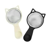Operitacx Cuillère Filtrante Maison 2pcs en Acier Inoxydable et Pp Légère Panier Égouttoir pour Filtrer la Farine Résidus D'huile Cuisine