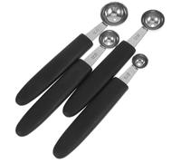 Operitacx Cuillères à Glace Faciles à Nettoyer Set de 4 Robustes en Acier Inoxydable pour Boules de Fruits et Glacée, Maison Desserts