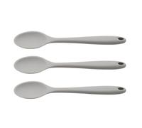 Operitacx Cuillères en Silicone Cuillères à Mélanger Antiadhésives Résistantes Haute et Basse Température Lot de 3 Simples et Créatifs Ustensiles Cuisine pour Salade et Soupe