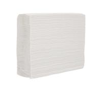 Operitacx Distributeur de 180 Serviettes Essuie-mains en Papier Blanc, Pure Pâte de Bois, Haute Absorption, Jetables pour Toilettes Commerciales, Hôtels, Restaurants et Salles de