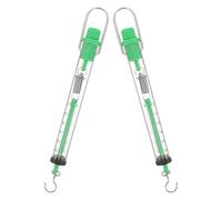 Operitacx Dynamomètre à Ressort en Plastique 2 Pièces 25n avec Crochet Suspendu pour Applications Terrain et Expériences de Physique Couleur Aléatoire