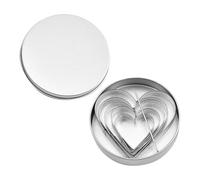 Operitacx Emporte-pièces Légers et Faciles à Nettoyer en Acier Inoxydable Forme Cœur Lot de 5 Moules Adorables pour Biscuits pour Pâtisserie Maison et Fêtes