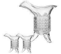 Operitacx Ensemble de 3 Verres à Whisky Rétro en Verre 120ml et 10ml, Design Chinois Élégant, Facile à Nettoyer, pour Restaurant et Réunion Familiale