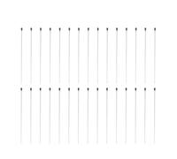 Operitacx Épingles à Insectes en Acier Inoxydable 100 Pcs avec Tête en Caoutchouc pour Montage et Conservation des Spécimens Entomologiques