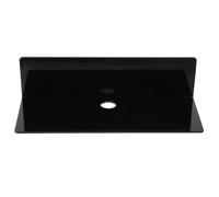 Operitacx Étagère Flottante Maison, Support de Rangement Mural en Acrylique Noir, sans Perçage, Légère, pour Crèmes et Albums, Salon et Chambre