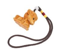 Operitacx Figurine de Cheval Miniature Sculptée Main Objet de Décoration Bois Statuette Animaux Artisanale pour Loisirs Créatifs