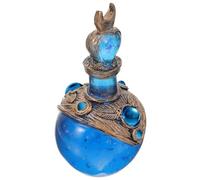 Operitacx Flacon de Potion en Résine Bleue Décoration Maison Créative Statue de Sirène Élégante pour Salon Esthétique et Praticité