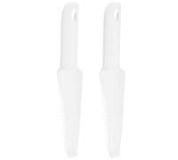 Operitacx Grattoir Multifonctionnel en Plastique Blanc, Léger et Solide, 2 Pièces pour Remplacement de Balai Serpillère, Nettoyage de Toutes Surfaces