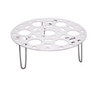 Operitacx Grille de Cuisson Vapeur Support Résistant Chaleur en Acier Inoxydable 304 Argenté et Facile à Nettoyer pour Vapeur et Poisson pour Usage Domestique Cuisine