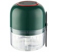 Operitacx Hachoir à Ail Électrique Portable 300ml en Abs et Acier Inoxydable, Léger et Rechargeable Usb, Cuisine Domestique et Broyage Rapide de L'ail